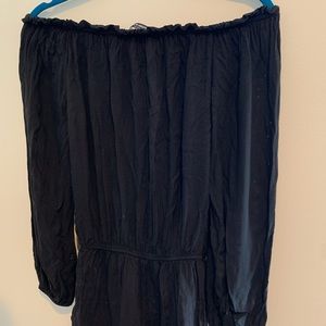 Black Brandy Melville Off Shoulder Romper